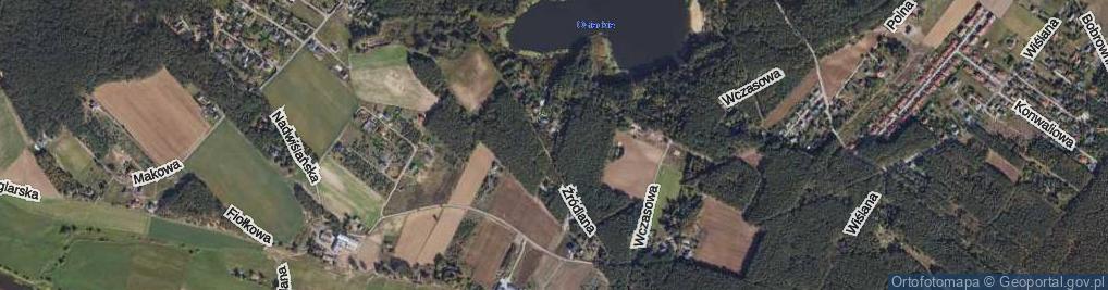 Zdjęcie satelitarne Barwna ul.